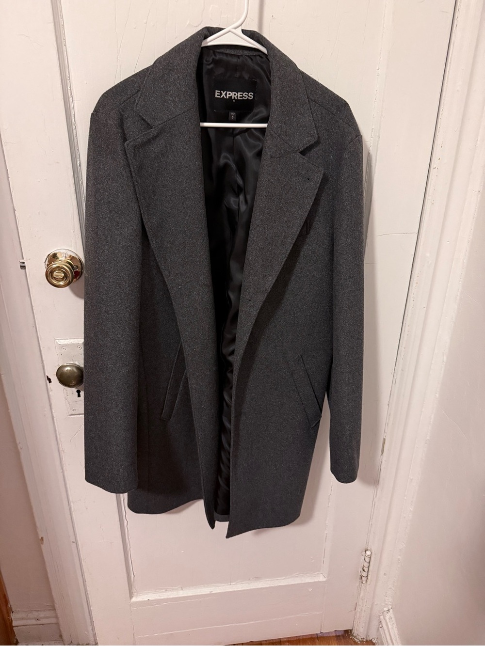 Express Men’s Charcoal Gray Blazer Coat